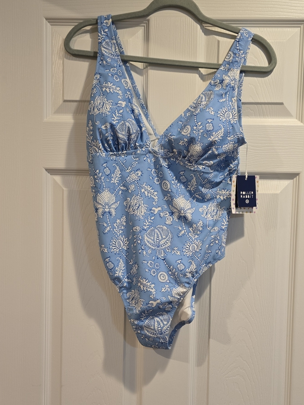 Roller Rabbit Blue Floral One-Piece Swimsuit